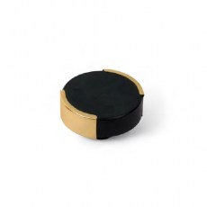 Pomos mueble - Pomo Redondo 1094NE Ø39mm Mármol Negro y Latón Pulido