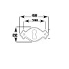 Bocallave Horizontal 109 Cuero Cepillado