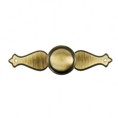 Pomo Grande 109 30 mm con Base Cuero Cepillado