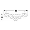 Asa Pequeña con Placa 110 Latón Pulido