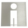 Indicador Servicios Hombre 100x100 mm Inox Mate