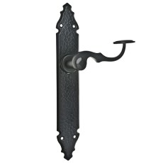 Manivelas de forja - Juego Manivelas con Placa Castilla 11100 275x45 mm Negro