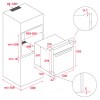 Hornos - TEKA Horno Convencional NEO HBB 5350 Cristal Blanco