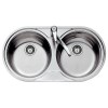 TEKA Fregadero Circular DR-80 2C con Orificio para Grifo