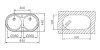 TEKA Fregadero Circular DR-80 2C con Orificio para Grifo