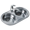 TEKA Fregadero Circular DR-80 2C con Orificio para Grifo