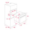 Hornos - TEKA Horno Multifunción Compacto HLC 8400 Cristal Blanco
