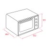Hornos - TEKA Horno FSO 424 Sobremesa Inox