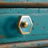 Pomos mueble - Pomo Hexagonal 1115LT Latón y Cristal