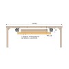 Juego Guías 720mm para Mesa Extensible