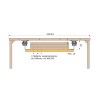Juego Guías 980mm para Mesa Extensible