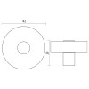 Pomos mueble - Pomo Redondo 1116LT Latón y Cristal