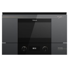 Microondas - TEKA Microondas Grill Van Gogh ML 82 VG Cristal Gris Oscuro y Negro