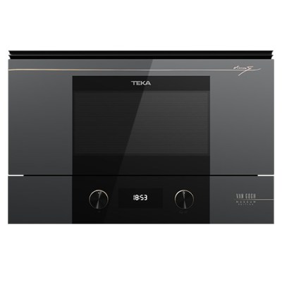 Microondas - TEKA Microondas Grill Van Gogh ML 82 VG Cristal Gris Oscuro y Negro