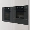 Microondas - TEKA Microondas Grill Van Gogh ML 82 VG Cristal Gris Oscuro y Negro