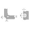Bisagras Varias - Bisagra Cazoleta Ø26 mm H14 Estilo Provenzal con Remate 1120 Cuero