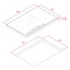 Placas de inducción - TEKA Encimera Inducción Slide Flex IZS 86630 MST 4 Zonas Cristal Negro