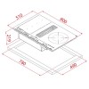 Placas de inducción - TEKA Encimera Flex Inducción AFC 87628 MST 4 Zonas Y Extractor Integrado Cristal Negro