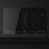 Placas de inducción - TEKA Encimera Flex Inducción AFC 87628 MST 4 Zonas Y Extractor Integrado Cristal Negro