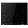Placas de inducción - TEKA Encimera Inducción MestrePaeller IZC 63632 MPT BK 3 Zonas Cristal Negro