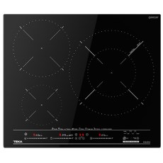Placas de inducción - TEKA Encimera Inducción MestrePaeller IZC 63632 MPT BK 3 Zonas Cristal Negro