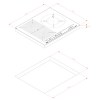 Placas de inducción - TEKA Encimera Flex Inducción IZF 65320 BK MSP 3 Zonas Cristal Negro