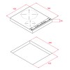 Placas de inducción - TEKA Encimera Inducción IZC 42400 MSP 2 Zonas Cristal Negro