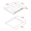 Placas de inducción - TEKA Encimera Inducción IZC 63320 MPS BK 3 Zonas Cristal Negro
