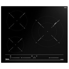Placas de inducción - TEKA Encimera Inducción IBC 63015 MSS 3 Zonas Cristal Negro