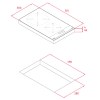 Placas de inducción - TEKA Encimera Inducción IBC 32000 TTC 2 Zonas Cristal Negro