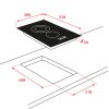 Vitrocerámicas - TEKA Encimera Vitrocerámica TZC 32320 TTC 2 Zonas Cristal Negro