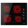 Vitrocerámicas - TEKA Encimera Vitrocerámica TBC 64000 XFL 4 Zonas Cristal Negro