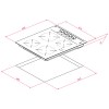 Vitrocerámicas - TEKA Encimera Vitrocerámica TBC 64000 XFL 4 Zonas Cristal Negro