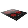 Vitrocerámicas - TEKA Encimera Vitrocerámica TBC 64000 XFL 4 Zonas Cristal Negro