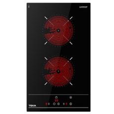 Vitrocerámicas - TEKA Encimera Vitrocerámica TZC 32000 TTC BK 2 Zonas Cristal Negro