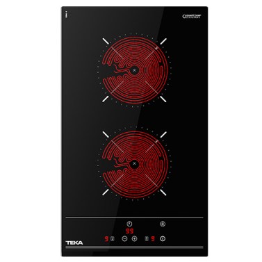 Vitrocerámicas - TEKA Encimera Vitrocerámica TZC 32000 TTC BK 2 Zonas Cristal Negro