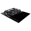 Placas de inducción - TEKA Encimera Hybrid Inducción + Gas JZC 63312 ABN 3 Zonas Cristal Negro