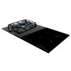Placas de inducción - TEKA Encimera Hybrid Inducción + Gas JZC 94313 ABN 4 Zonas Negro