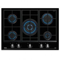 Placas de gas - TEKA Encimera Gas Butano GZC 75330 XBA 5 Fuegos Crsital Negro