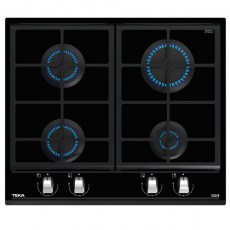 Placas de gas - TEKA Encimera Gas Butano GZC 64300 XB 4 Fuegos Cristal Negro