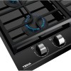Placas de gas - TEKA Encimera Gas Butano GZC 64300 XB 4 Fuegos Cristal Negro