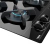 Placas de gas - TEKA Encimera Gas Butano GBC 64000 KBB 4 Fuegos Cristal Negro