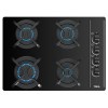 Placas de gas - TEKA Encimera Gas Butano GBC 64003 KBA 4 Fuegos Cristal Negro