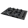 Placas de gas - TEKA Encimera Gas Butano GBC 64003 KBA 4 Fuegos Cristal Negro