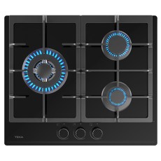 TEKA Encimera Gas Natural GBC 63110 KBN 3 Fuegos Crsital Negro