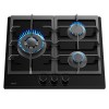 TEKA Encimera Gas Natural GBC 63110 KBN 3 Fuegos Crsital Negro