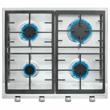 Placas de gas - TEKA Encimera Gas Butano  EX 60.1 4G AI AL CI 4 Fuegos Inox