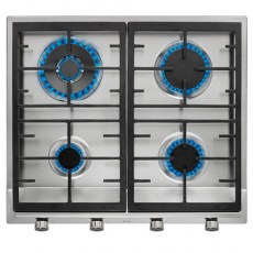 Placas de gas - TEKA Encimera Gas Butano EX 60.1 4G AI AL DR CI BTN SS 4 Fuegos Inox