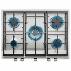 Placas de gas - TEKA Encimera Gas Butano EX 70.1 5G AI AL DR CI 5 Fuegos Inox