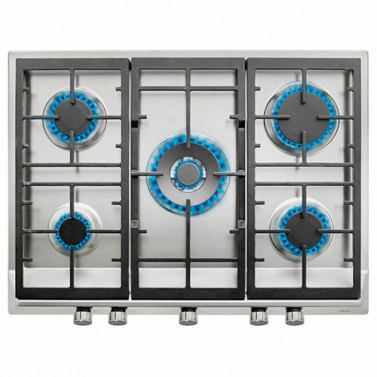 Placas de gas - TEKA Encimera Gas Butano EX 70.1 5G AI AL DR CI 5 Fuegos Inox
